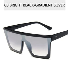 Oversized Square Sunglasses - Multiple Colors
