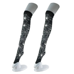 Gothic Spider Jacquard Lace Socks