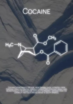 Cosmic Neon Drug Molecules Canvas Art