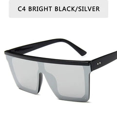 Oversized Square Sunglasses - Multiple Colors