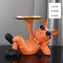 Dog Butler with Tray for Storage Table