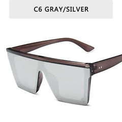 Oversized Square Sunglasses - Multiple Colors