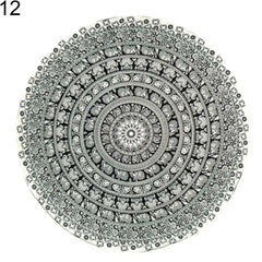 Mandala Elephant Round Tapestry - Variety of Colors and Designs