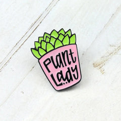 Plant Lady Enamel Pin