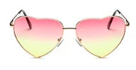 Metal Framed Heart-Shaped Sunglasses