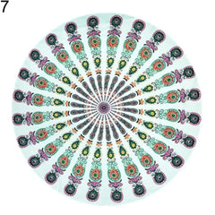 Mandala Elephant Round Tapestry - Variety of Colors and Designs