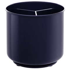 Cooler Kitchen Extra Large and Sturdy Rotating Utensil Holder Caddy with No-Tip Weighted Base, Removable Divider, and Gripped Insert | Rust Proof and Dishwasher Safe