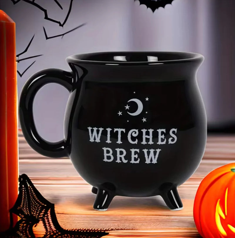 Spooky Sips: Enchanting Ceramic Witches Brew Coffee Mug