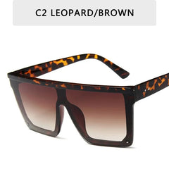 Oversized Square Sunglasses - Multiple Colors