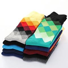 Men's Diamond Pattern Socks