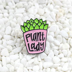 Plant Lady Enamel Pin