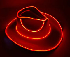 LED Wireless Fluorescent Colorful Cowboy Hat