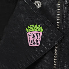 Plant Lady Enamel Pin