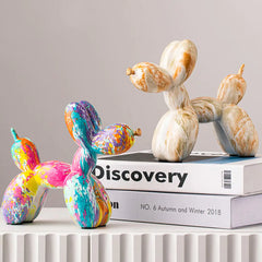 Multicolor Nordic Resin Balloon Dog Statue
