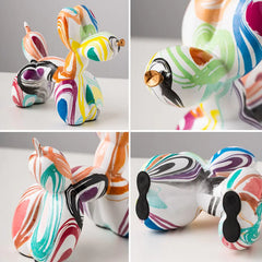 Multicolor Nordic Resin Balloon Dog Statue