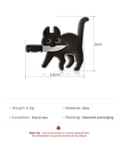Black Cat Enamel Pin