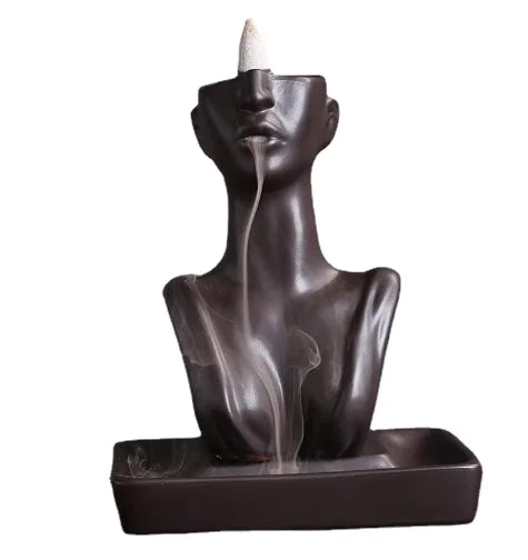 Creative Ceramic Statue Of Beautiful Woman Incense Burner