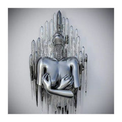 Metal on Metal Canvas Painting