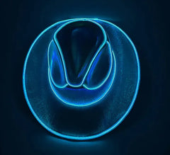 LED Wireless Fluorescent Colorful Cowboy Hat
