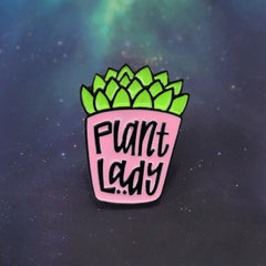 Plant Lady Enamel Pin