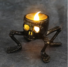 Halloween LED Finger Candles or Square Skull Candle