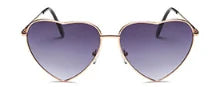 Metal Framed Heart-Shaped Sunglasses