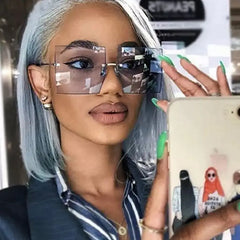 Oversized Vintage Square Sunglasses