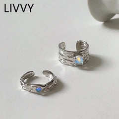 Moonstone Adjustable Ring