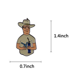Hank Hill Meme Enamel Pin