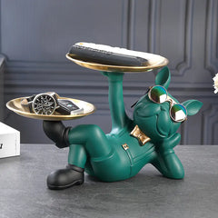 Dog Butler with Tray for Storage Table