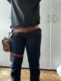 Steampunk Retro PU Waist Bag