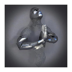 Metal on Metal Canvas Painting