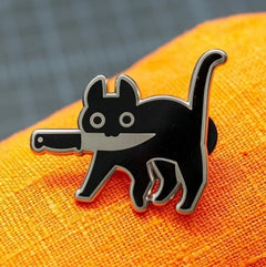 Black Cat Enamel Pin