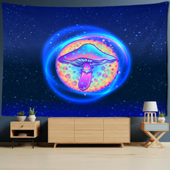Illusory Art Mushroom Wall Hanging Tapestry
