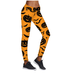 Halloween Printed High Stretch Yoga Leggings