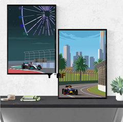 F1 Racing Luxe Canvas Art Print