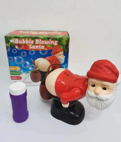 Electric Santa Claus Bubble Machine