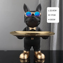 Dog Butler with Tray for Storage Table