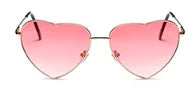 Metal Framed Heart-Shaped Sunglasses