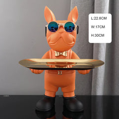 Dog Butler with Tray for Storage Table