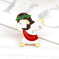 Jesus Dab Enamel Pin