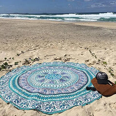 Mandala Elephant Round Tapestry - Variety of Colors and Designs