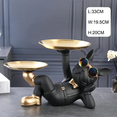 Dog Butler with Tray for Storage Table