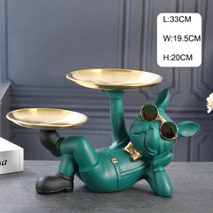 Dog Butler with Tray for Storage Table