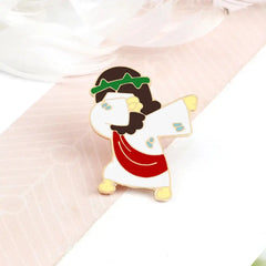 Jesus Dab Enamel Pin