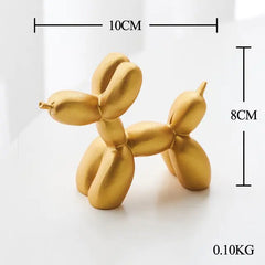Multicolor Nordic Resin Balloon Dog Statue