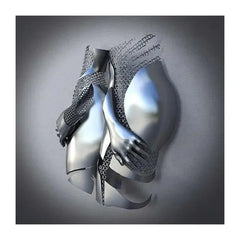 Metal on Metal Canvas Painting