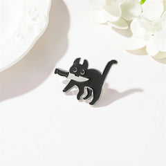 Black Cat Enamel Pin