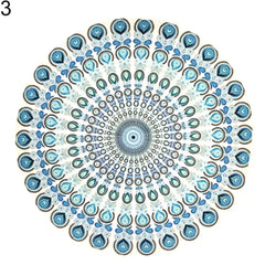 Mandala Elephant Round Tapestry - Variety of Colors and Designs