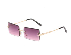 Rimless Rectangle Sunglasses